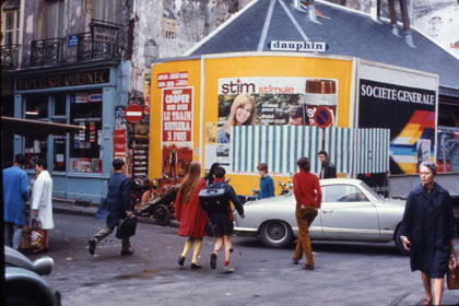 Affichage sauvage, work in situ, April 1968, Paris (détail)